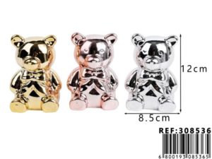 Oso de cerámica decorativa