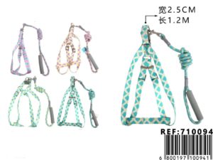 set de arnes y correa para mascotas