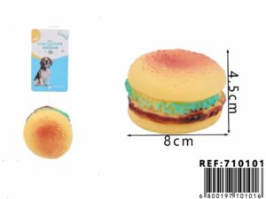 juguete para mascotas con forma de hamburguesa