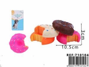 juguete para mascota en forma de donut