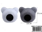 Cama de fieltro en forma de oso