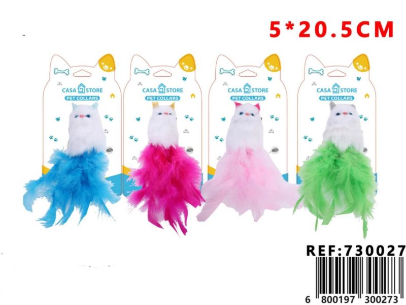 juguete para mascotas en forma de gato