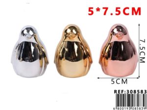 Pingüino adorno de cerámica