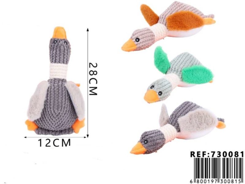 Pato peluche para mascotas