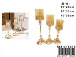 Set 3 piezas de candelabros