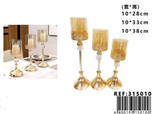 Set 3 piezas de candelabros