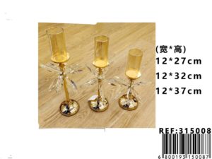Set de 3 piezas de candelabros