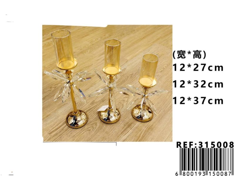 Set de 3 piezas de candelabros