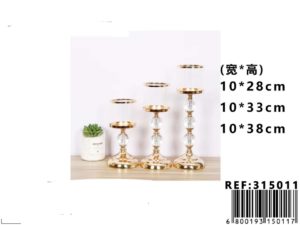 Juego de 3 piezas de candelabros