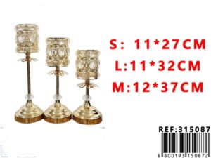 juego de 3 piezas de candelabro