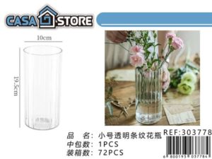 jarrón grande transparente