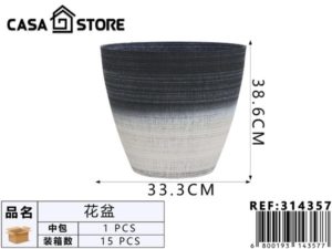 maceta decorativa redonda degradado