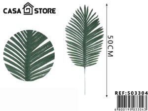 Hojas verdes artificiales.