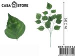 Hojas verdes artificiales.