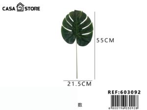 Hojas verdes artificiales.
