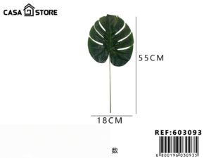 Hojas verdes artificiales.