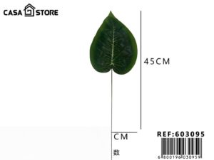 Hojas verdes artificiales.