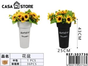 maceta decorativa alta grande