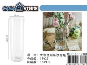 jarrón transparente pequeño