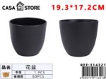macetero negro simple