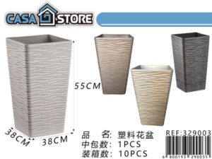 macetero alto cuadrado