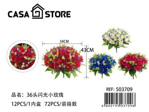 ramo de 36 rosas y decoración