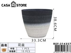 maceta con diseño degradado