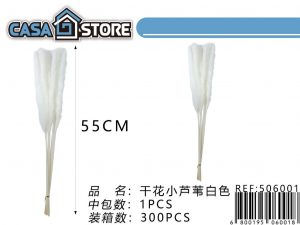 cola de zorro natural en color blanco