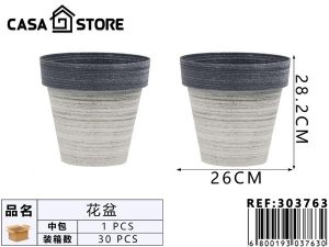 maceta con diseño degradado