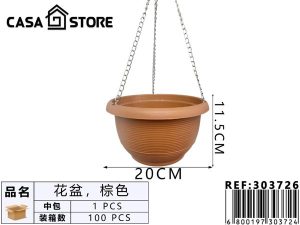 maceta colgante doble fondo