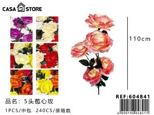 vara de 5 rosas grandes