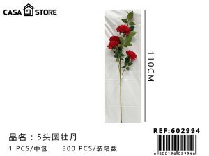 vara de 5 peonias grandes