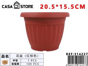 Maceta marrón rojizo