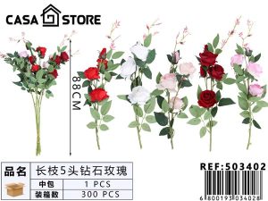 vara de 5 rosas diamante