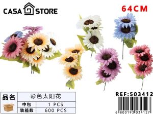 Girasoles de tres colores